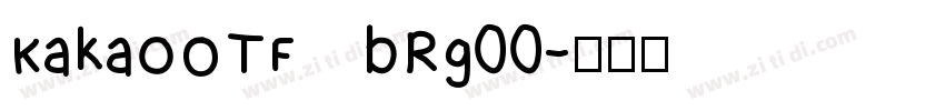 KakaoOTF bRg00字体转换